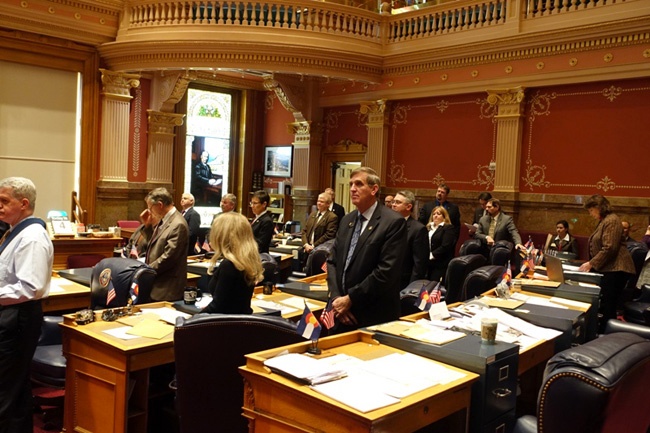 Senate floor (during the tribute)
