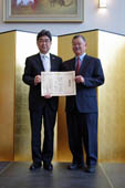 Conferment Ceremony for Commendation of the Consul General upon Mr. Charles Ozaki (May 22, 2014)
