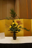 Ikebana (Japanese flower arrangement) by Ikenobo School