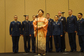 Japanese national anthem by opera singer Mrs. Chiaki Okuyama