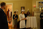 Official Chef Kozue Yamanaka explaining about Japanese food