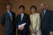 VIP attendants, from left, Colorado Govenor Hickenlooper, Consul General Ikuhiko Ono, Mrs. Eiko Ono, Liutenant Governor Garcia