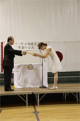 Presentation of a diploma from Mr. Usui the Principle of the Japanese Language School of Denver